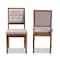 Baxton Studio Gideon ModernGrey Fabric Upholstered and Walnut Brown Finished Wood Dining Chair Set(2PC) PR 195-2PC-12145-ZORO - alternate 3